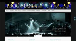 Desktop Screenshot of prog-mania.com