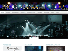 Tablet Screenshot of prog-mania.com